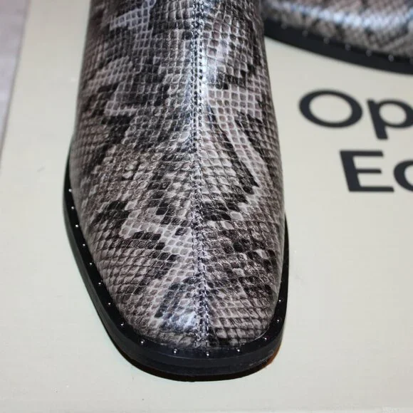 Open Edit "GIAH" Snake print short boots Sz 7 and Sz 8 avail. - Picture 3 of 12